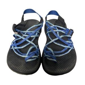 Chaco Blue Triple Strap Sandals Size 8